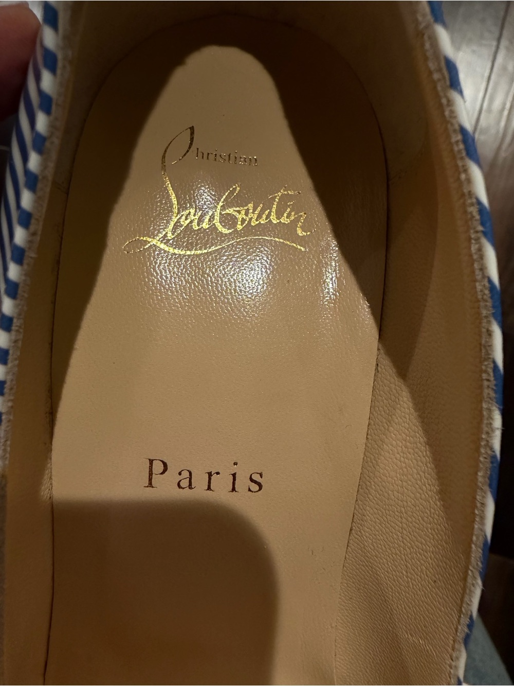 Christian Louboutin - Pigalle Follies 100 - Jeans/ Blanco - Picture 6 of 9